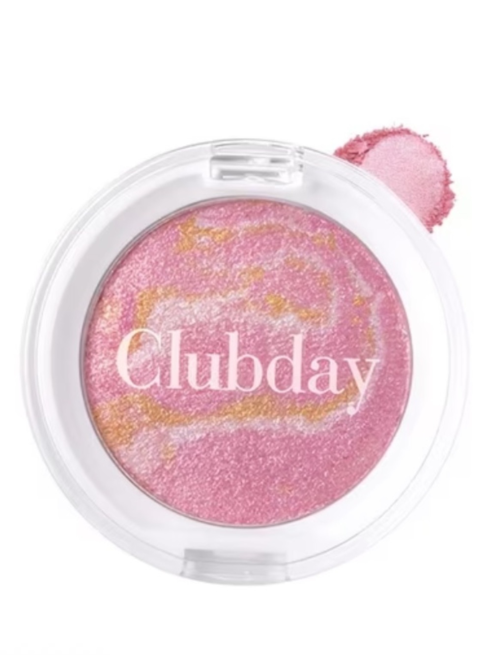 2-in-1 Blush & Highlighter Powder Blush Palette with Shimmer Pink Blush Shade 01